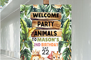 Cute Jungle Safari Animals Clipart, an Animal Illustration by artinspirestudio (Thumbnail 7 of 7)