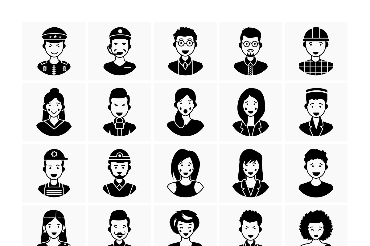 Professional People Avatars, an Emoji Icon by Brickclay (Photo 8 of 8)