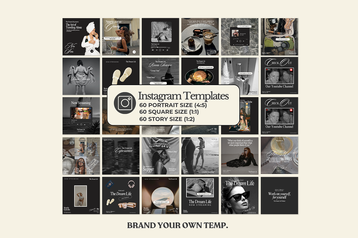 Podcast Instagram Template, a Templates & Theme by BYOTstudios (Photo 4 of 11)