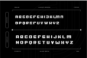VB Brinio - Futuristic Display Font, a Sans Serif Font by VALIANTBROTHA (Thumbnail 2 of 9)