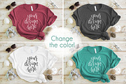 Bella + Canvas 3001 CVC Beach Mockup, a Shirt Mockup by Allison Affourtit Mocks (Thumbnail 3 of 4)