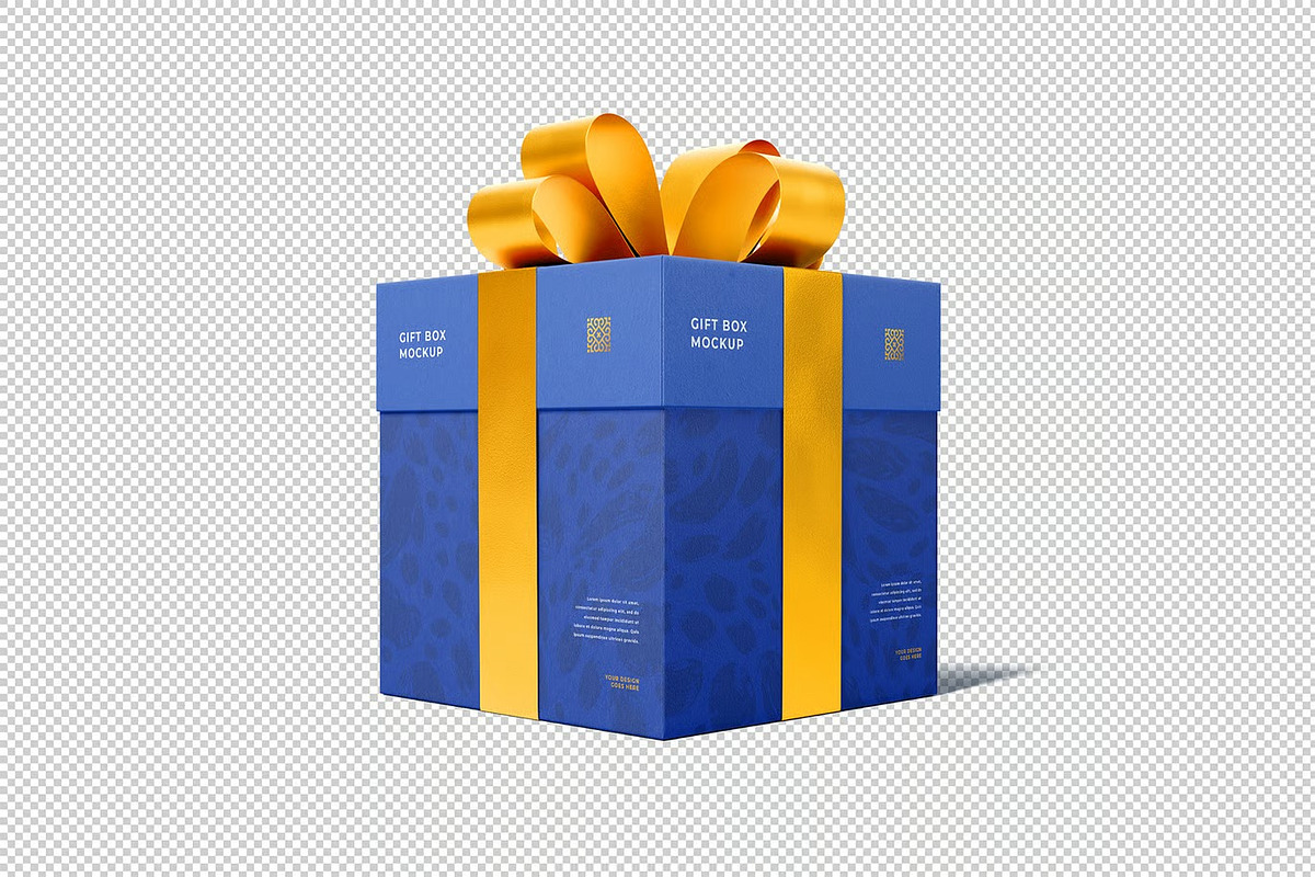 Gift Box Mockup, a Packaging Mockup by zpackcreative (Photo 4 of 4)