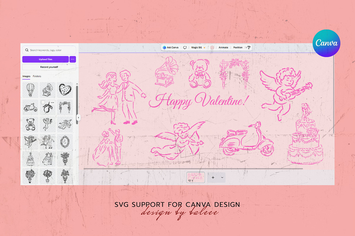 Hand Drawn Valentines Clipart Bundle, an Outline Icon by Baleee (Photo 11 of 15)