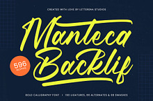 Manteca Backlif Bold Calligraphy