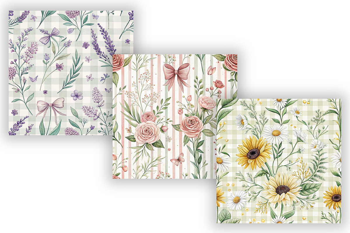 Watercolor Back to School Patterns, a Pattern Graphic by FloridPrintables (Photo 5 of 9)