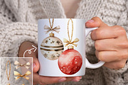 Watercolor Cozy Christmas Clipart, a Decorative Illustration by OKArtHub (Thumbnail 3 of 8)