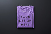 T-Shirt Mockup - Lavender Edition, a Shirt Mockup by ForhadGFX (Thumbnail 10 of 12)