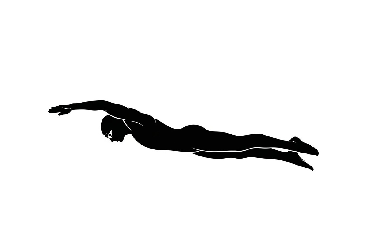 Swimming Sport Silhouette Vector Bun, an Illustration by jahid234 (Photo 38 of 51)