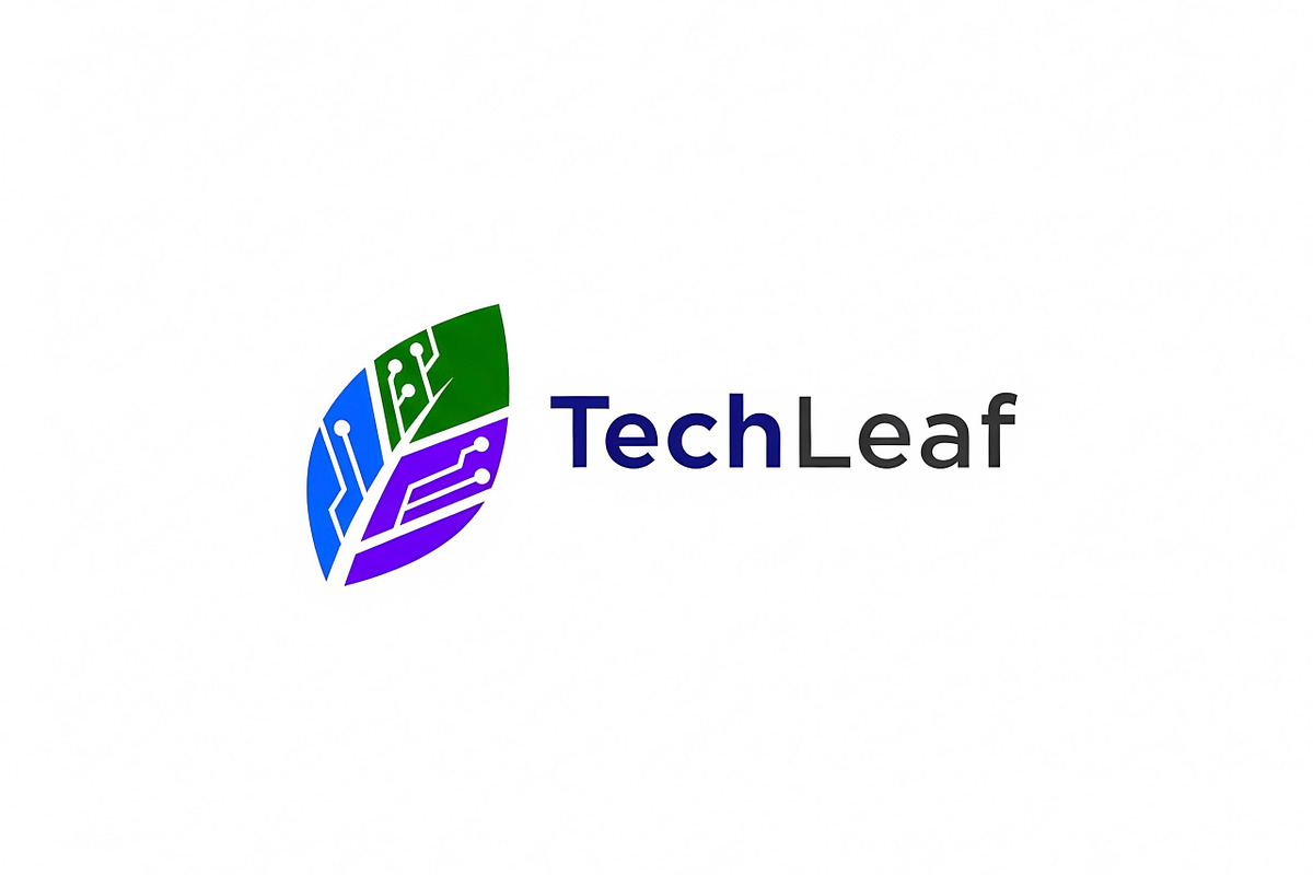 Tech Leaf Logo, a Branding & Logo Template by Logocreative (Photo 1 of 2)