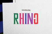 RHINO, a Font by da_only_aan (Thumbnail 1 of 5)