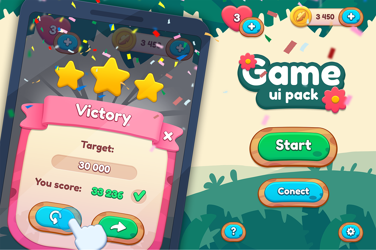 Tropical GUI Pack, an Object Graphic by KartInnka (Photo 1 of 15)