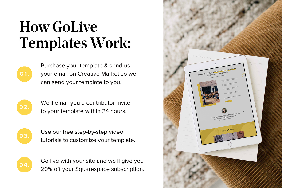 Public Speaker Squarespace Website Template preview 2