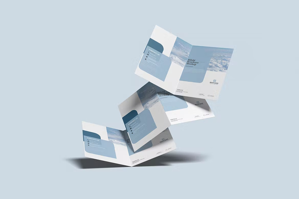 Clean Floating Bifold Mockup, a Brochure Template by FDR Studio (Photo 3 of 5)