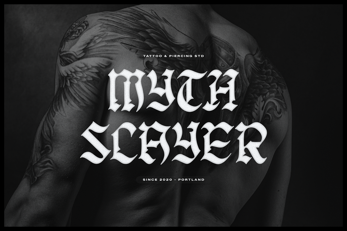 Jeff Zorvyk | Blackletter Typeface, a Blackletter Font by Denustudios (Photo 8 of 12)