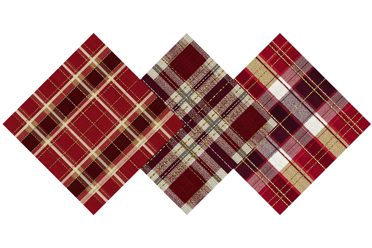 Flat Christmas Plaid Pattern Design, an Illustration by DreamPrint404 (Photo 4 of 5)