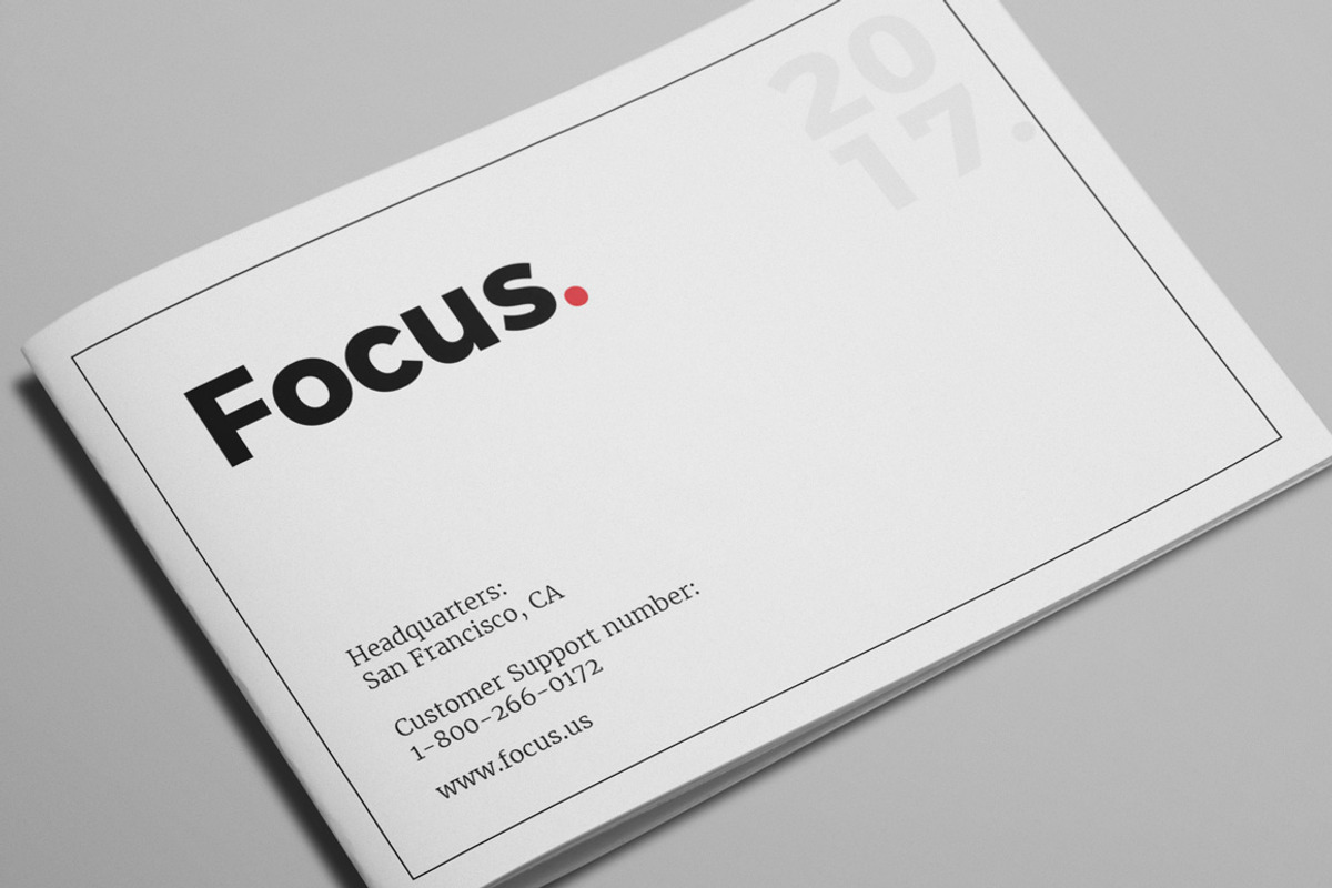Focus Creative Agency Portfolio, a Brochure Template by Print design (Photo 7 of 7)