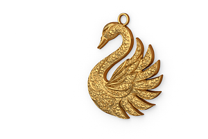 Swan Pendant -01 Printable Jewelry