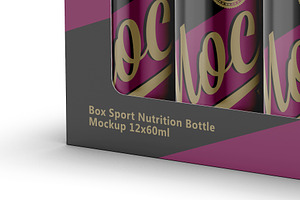 Bottles Display Box Mockup 12x60ml