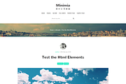 Minimia-Content Focused Bootstrap WP, a WordPress Template by Sami Themes (Thumbnail 1 of 2)