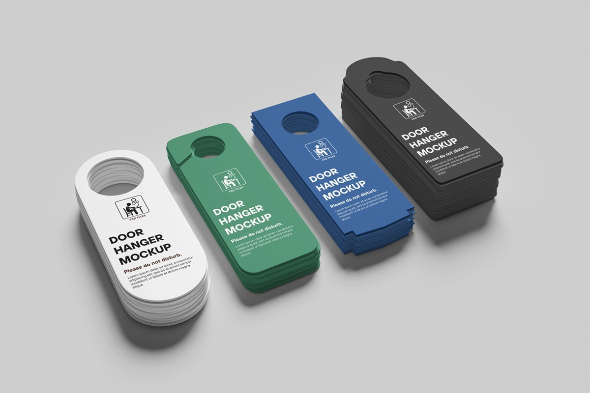 Door Hanger Mockup, an Advertising Mockup by GraphicWindow (Photo 3 of 5)