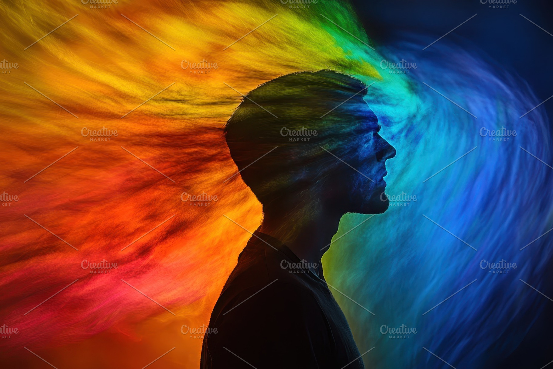 Colorful wave of emotions emerges fr, a Photo by Iftikhar Alam