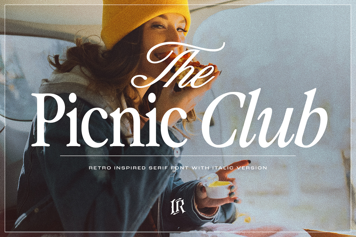The Picnic Club - Nostalgic Serif, a Serif Font by Ivan Rosenberg (Photo 1 of 19)