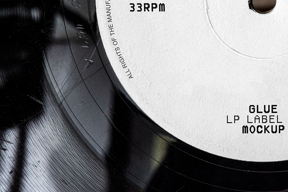 LP Label Mockup, a Packaging Mockup by Glue Lab (Photo 3 of 4)