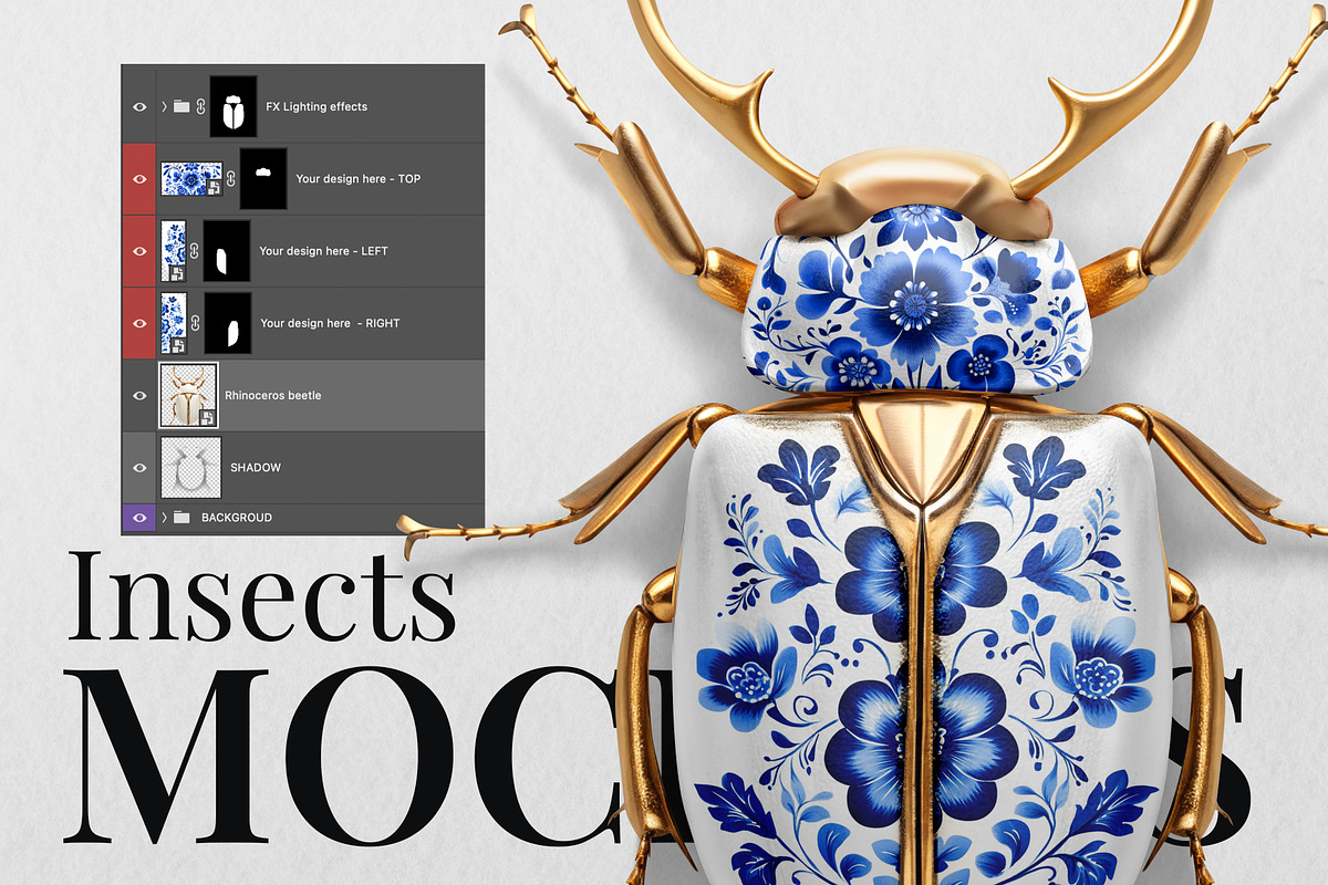 Insects Mockup set, a Product Mockup by Concept_Space (Photo 6 of 7)