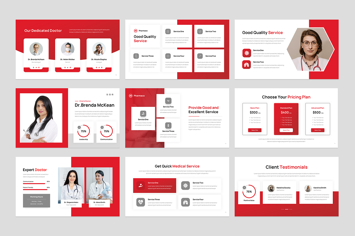 Medical PowerPoint Template, a Presentation Template by YossyOneStd (Photo 3 of 5)