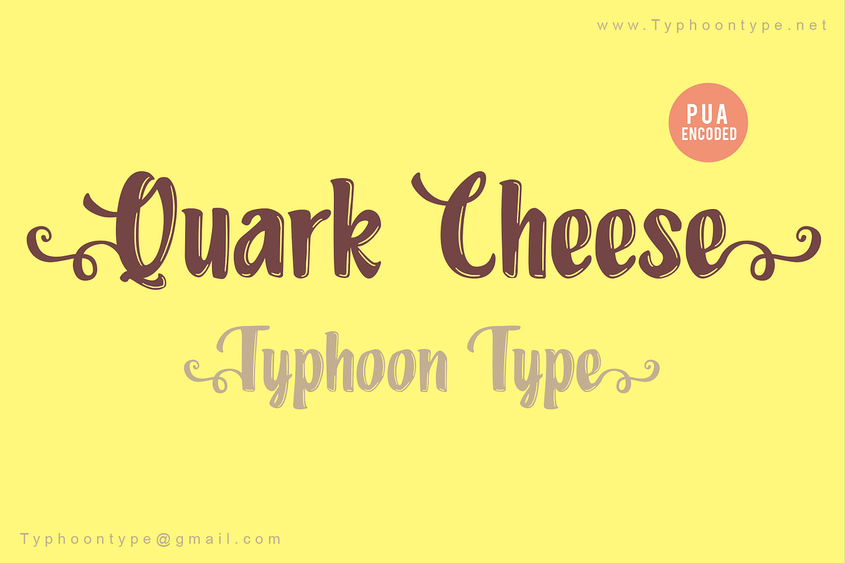 Quark Cheese font