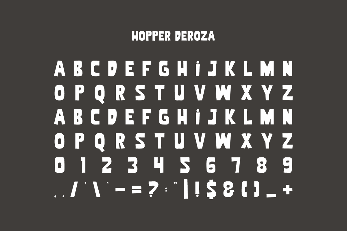 Hopper Deroza - Kids Font, a Sans Serif Font by Iqsiart Studio (Photo 2 of 6)