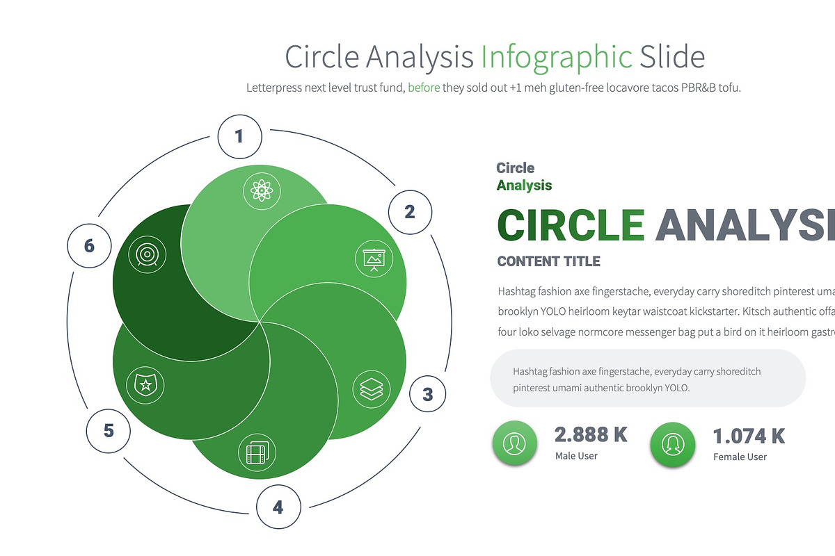 Circle Analysis - PowerPoint Slides, a Presentation Template by Pulsecolor