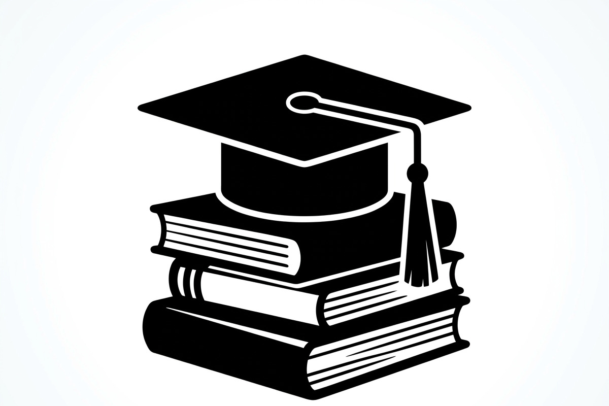 50 Graduation Cap and Book, an Education Illustration by Amazin_art (Photo 22 of 28)