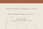 Charming - Classy & Decorative Font, a Serif Font by Sensatype (Thumbnail 13 of 21)