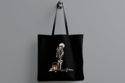 Skeleton Praying with Skateboard, an Object Illustration by nomlimo.com (Thumbnail 2 of 3)