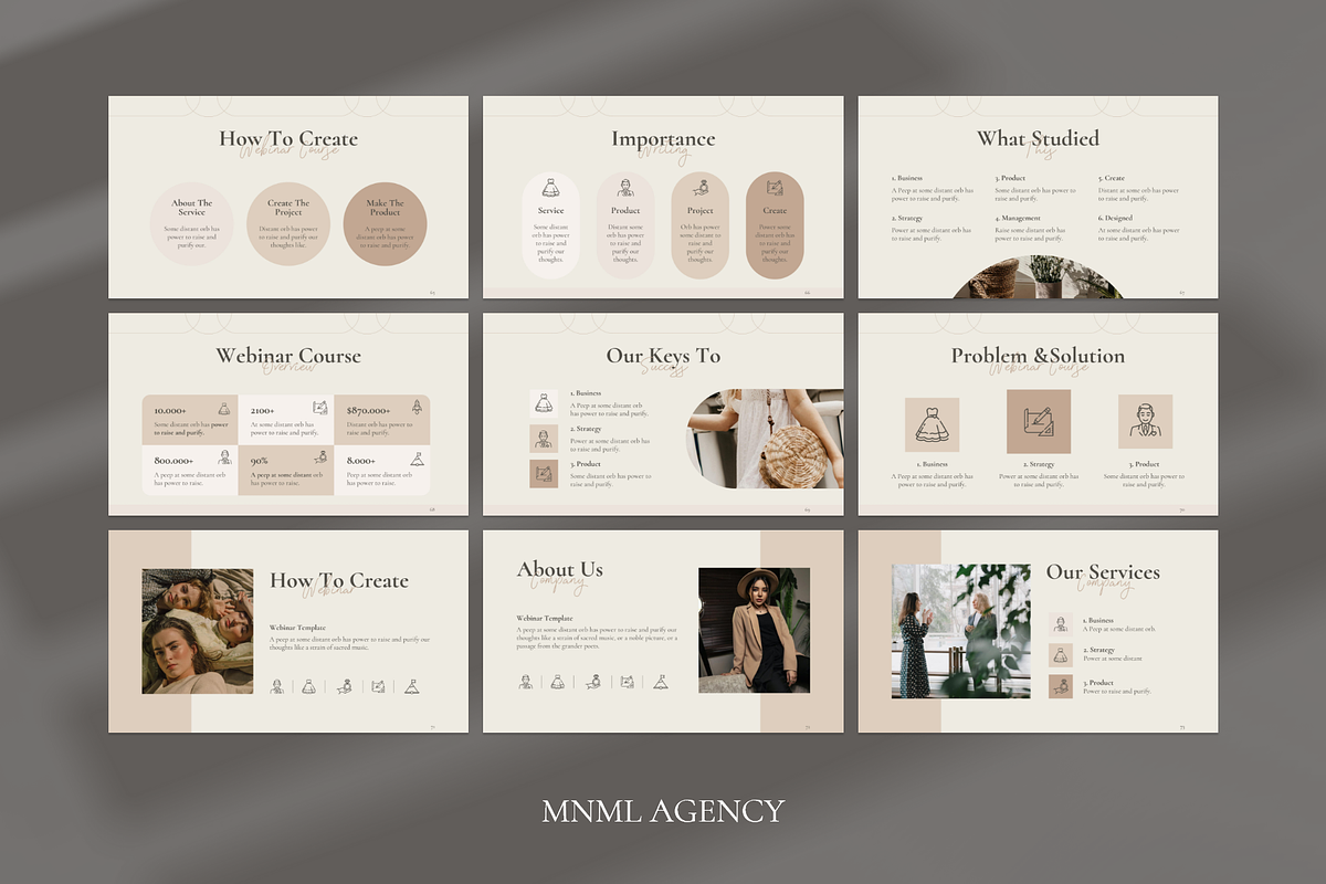 Multipurpose Presentation Template, a Presentation Template by MNML Agency (Photo 14 of 29)