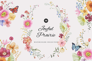Joyful Prairie wildflowers, an Illustration by SunnyAfternoons