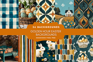 Golden Hour Easter Backgrounds