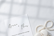 5x7 Pearl Wedding Invitation Mockup, an Advertising Mockup by Serenefeeling (Thumbnail 3 of 7)