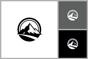 Circular Mountain Adventure Logo, a Branding & Logo Template by quadrazo