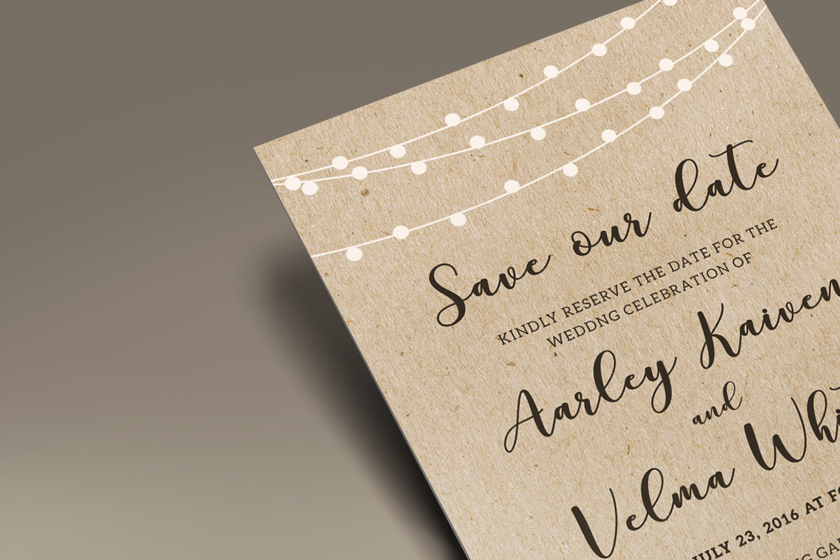 Brown Wedding Invitation Suite, an Invitation Template by Aarley Kaiven (Photo 5 of 6)