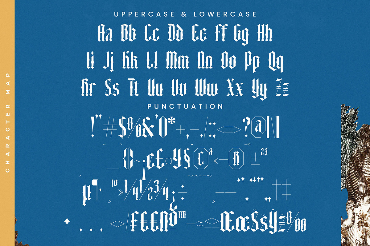 Angelic Glimstone Modern Gothic, a Blackletter Font by timelesstype.co (Photo 18 of 20)