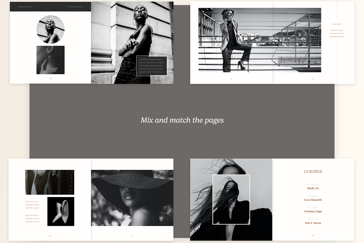 Square Minimalist Lookbook Magazine, a Magazine Template by Creatif Foundry (Photo 5 of 8)