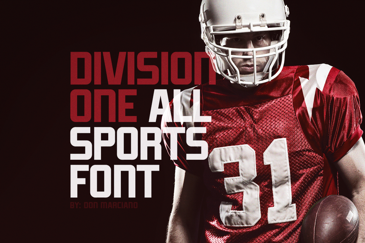 Division One, a Sans Serif Font by DonMarciano (Photo 1 of 5)