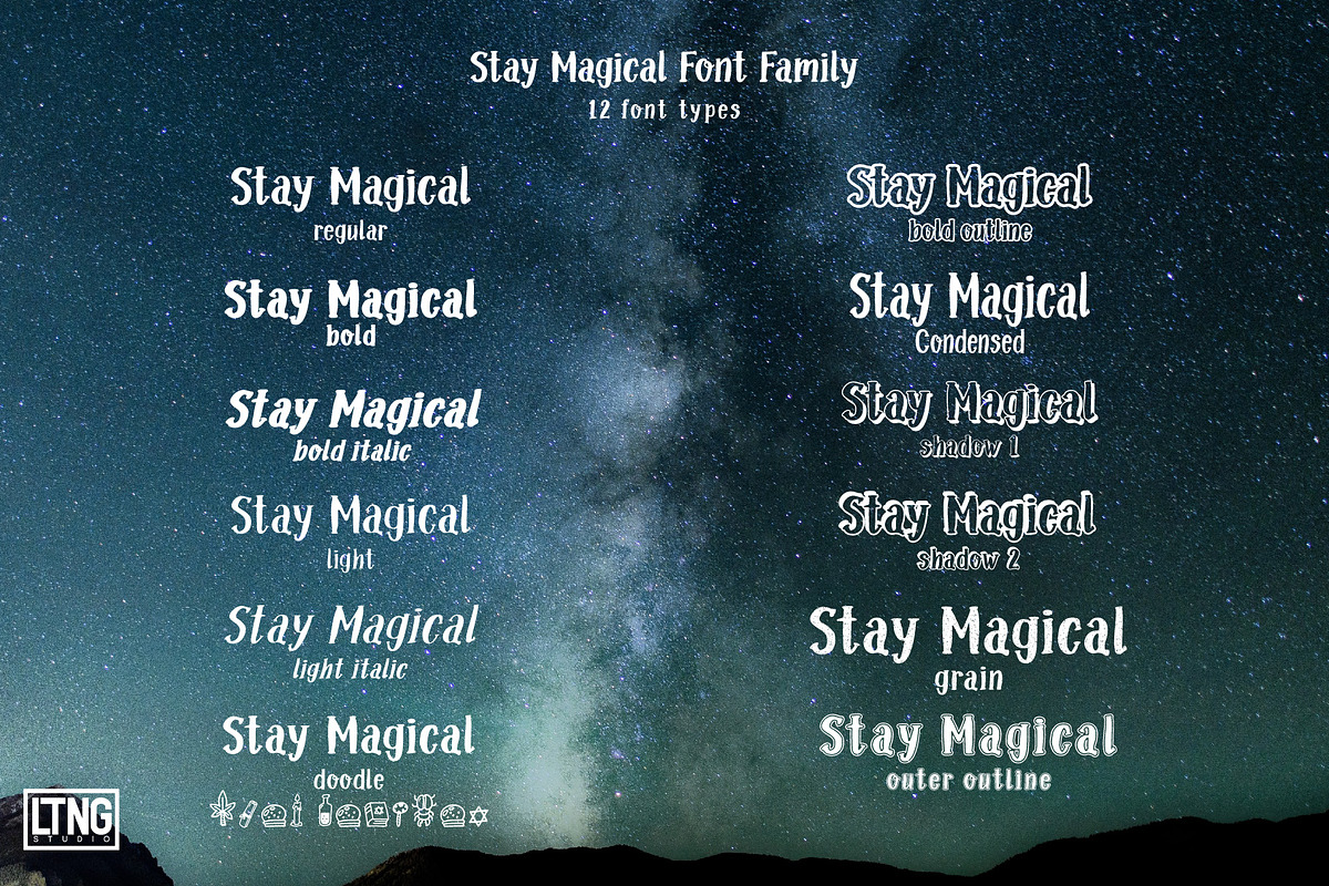 Stay Magical Font Family preview 2