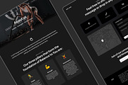Fitness landing page for startups, an UI Kit Template by Omnify (Thumbnail 5 of 6)