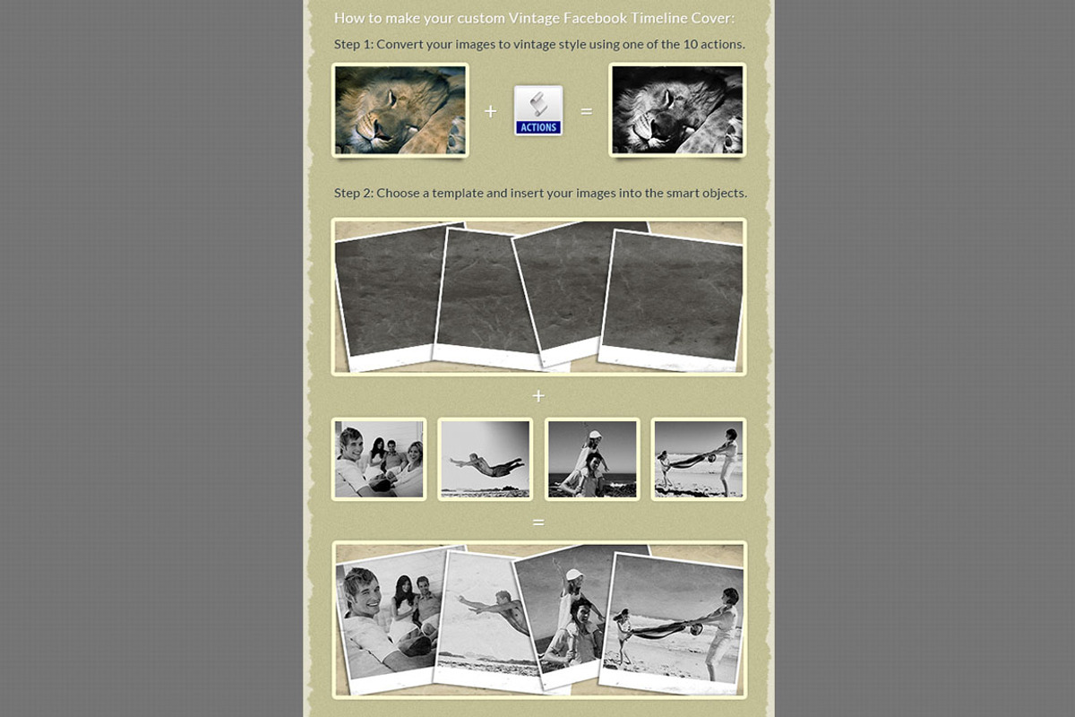 Vintage Facebook Timeline Maker, a Templates & Theme by DesignThor (Photo 1 of 5)