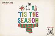Retro Christmas Hand-drawn PNG, a Graphic by GlitterCraft (Thumbnail 72 of 101)