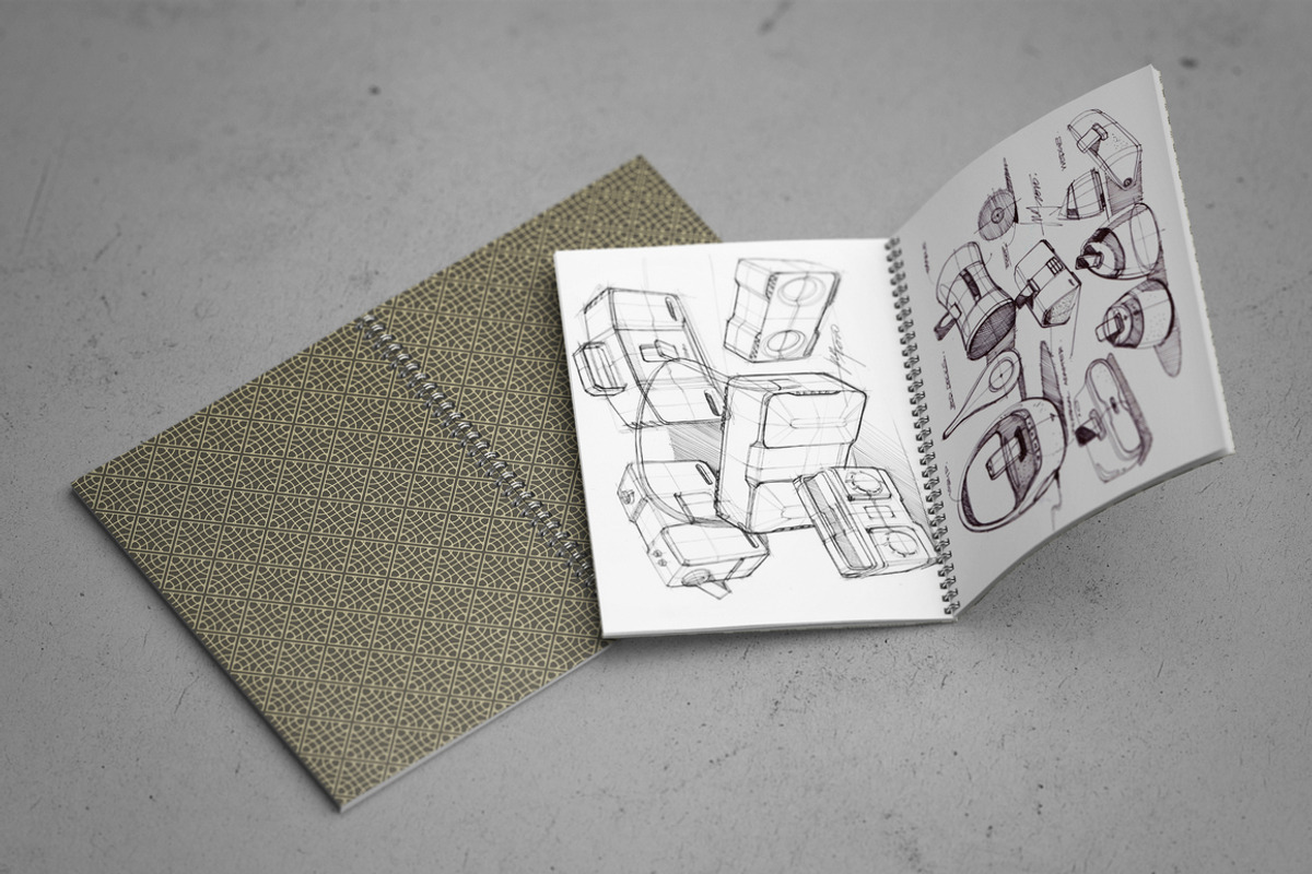 Sketchbook / Notebook Mock-Up, a Print Template by MassDream (Photo 10 of 13)