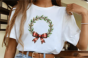 Watercolor Winter Wreath Clipart, an Illustration by CrexoraLab (Thumbnail 3 of 5)